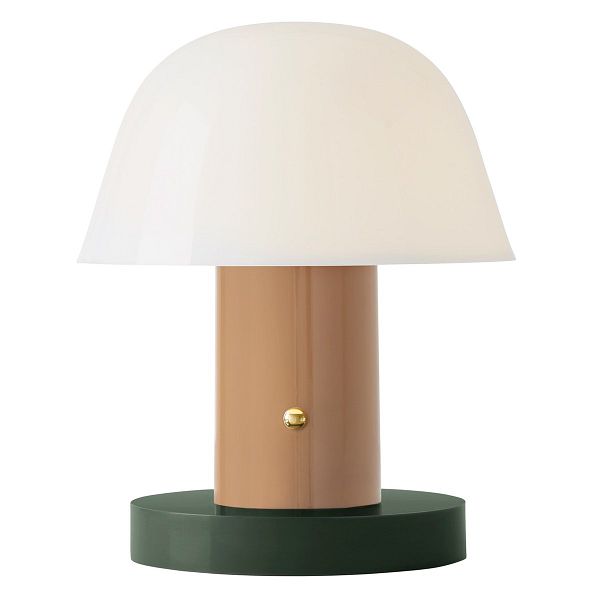 Setago JH27 table lamp, nude - forest