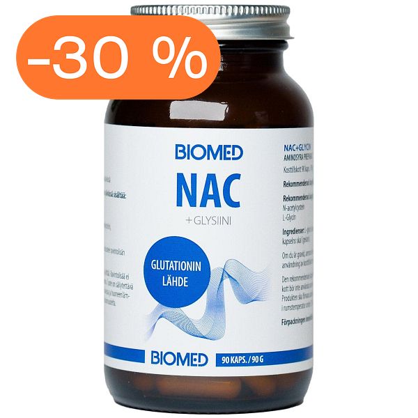 NAC + glysiini, 90 kpl