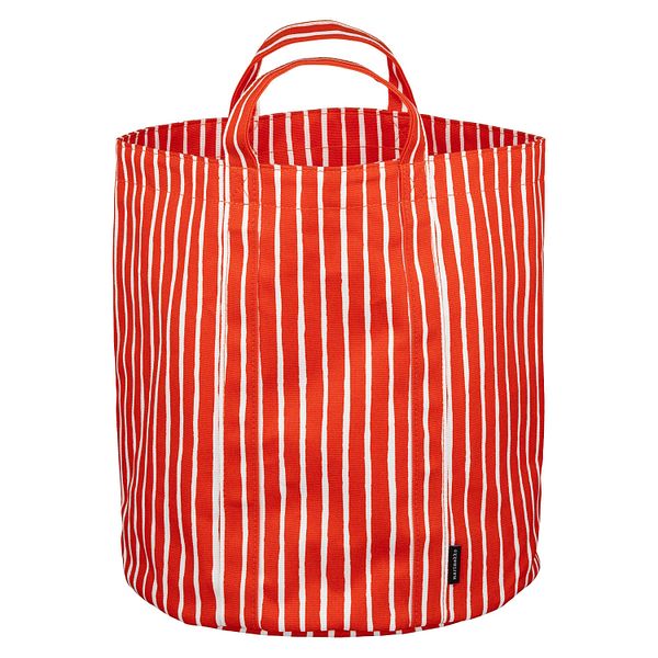 Piccolo container, red - white
