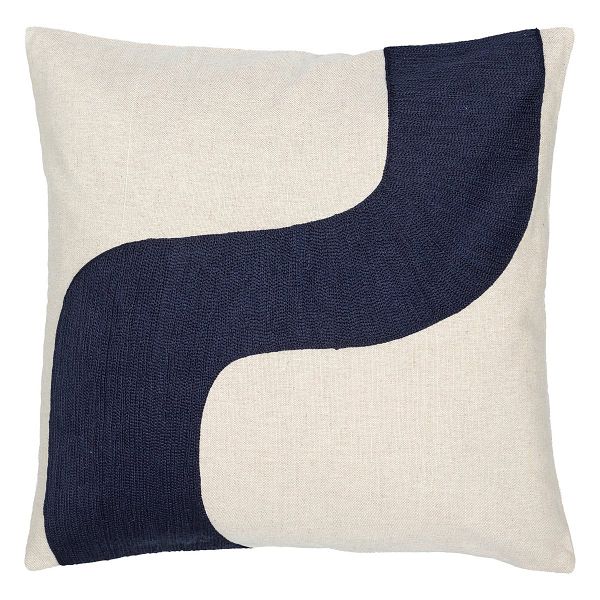 Seireeni cushion cover, 50 x 50 cm, linen - dark blue