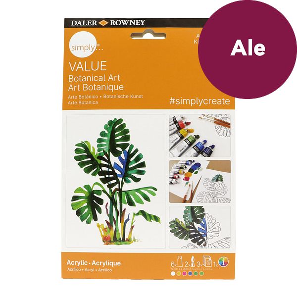 Akryylisetti Activity Botanical Simply Daler Rowney