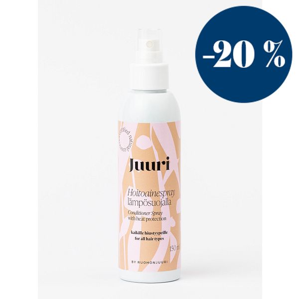 Juuri Hoitoainespray lämpösuojalla, 150 ml