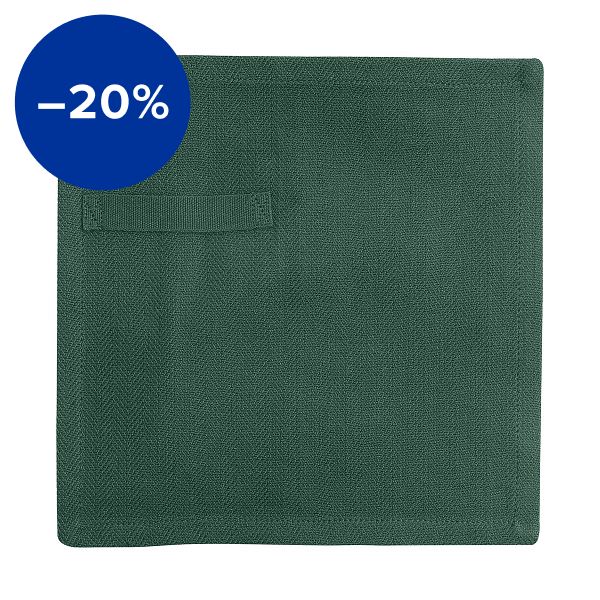 Everyday napkin, 4 pcs, dark green