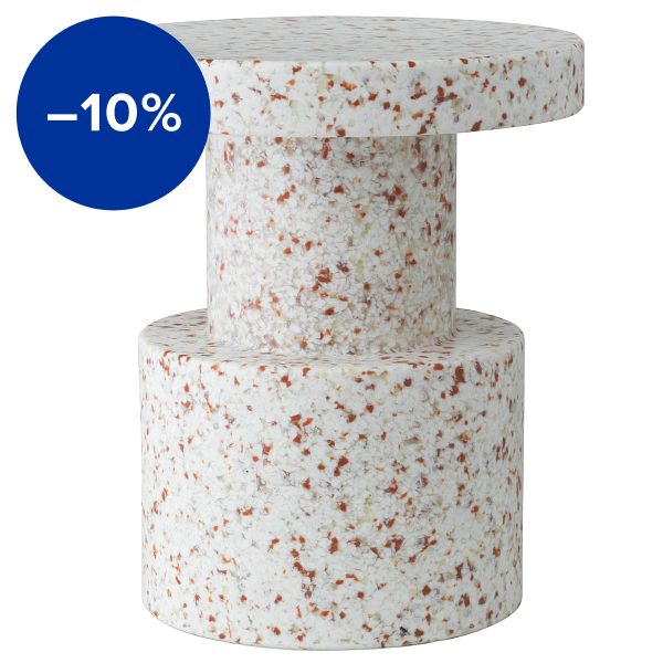 Bit stool, white