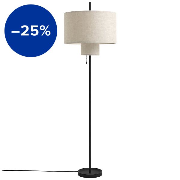 Margin floor lamp, beige