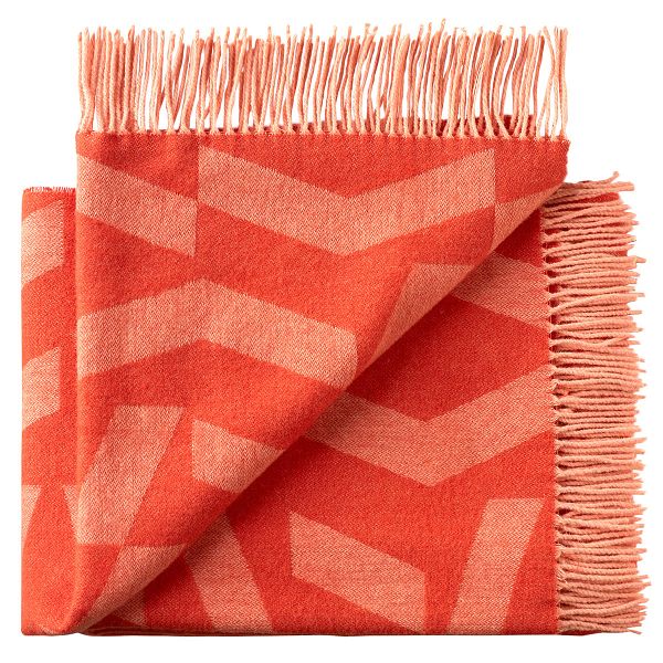 Dashes throw, orange - rose