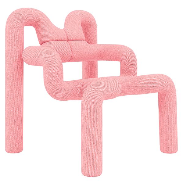 Ekstrem lounge chair, Knit 017 Blossom