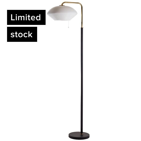 Aalto floor lamp A811, polished brass