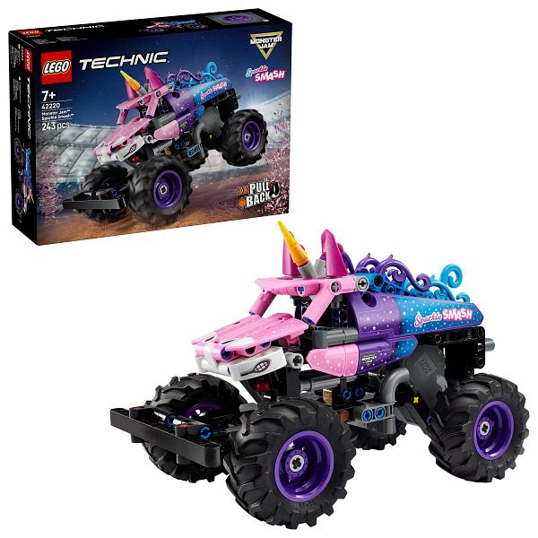 LEGO TECHNIC 42220 MONSTER JAM  SPARKLE SMASH  VETOMOOTTORILLA