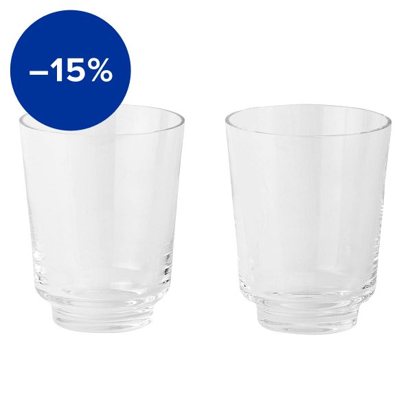 Raise glass, set of 2, 30 cl, clear