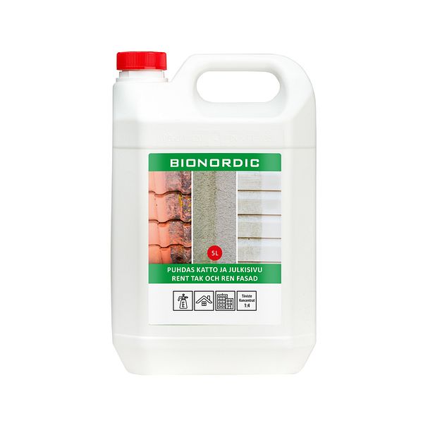 BIONORDIC PUHDAS KATTO JA JULKISIVU 5 L