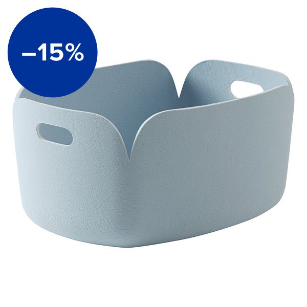 Restore basket, 48 x 35 cm, light blue