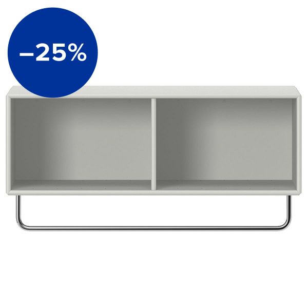 Coat hat shelf with clothes rack, 09 Nordic