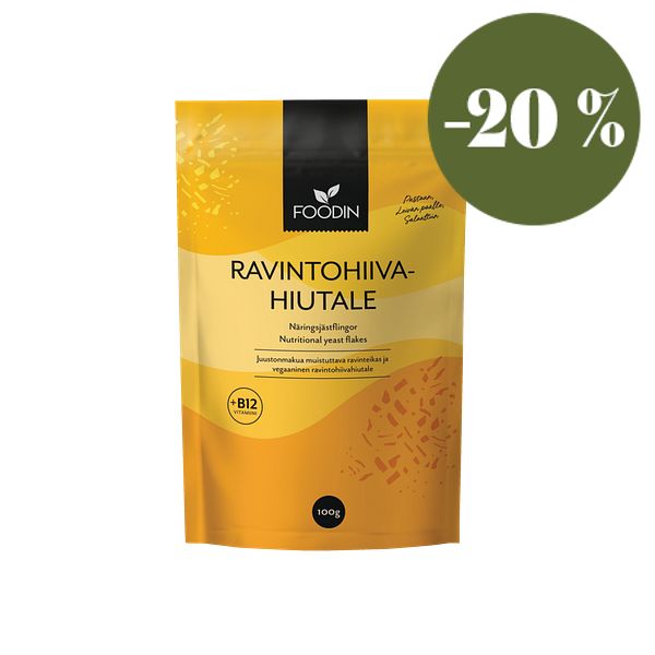 Ravintohiivahiutale + B12 (oluthiivahiutale), 100 g