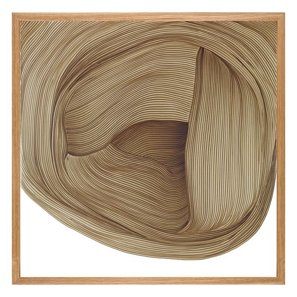 Drawing 5 poster with oak frame, 70 x 70 cm