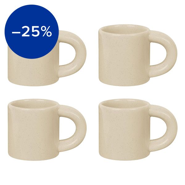 Bronto espresso cup, 4 pcs, sand