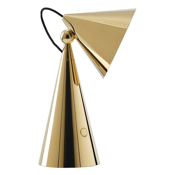 Pose portable table lamp, gold