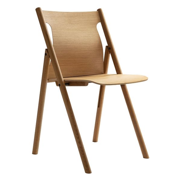 Faneeri folding chair, lacquered oak