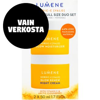 Tuplapakkaus päivävoide+yövoide