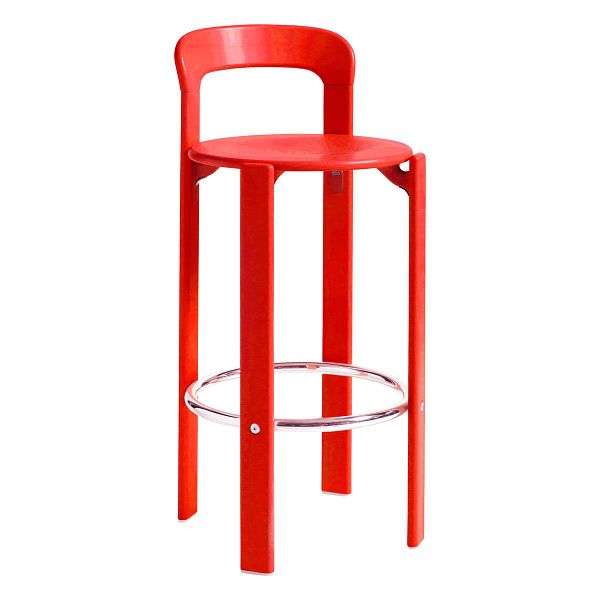 Rey bar chair, 75 cm, scarlet red