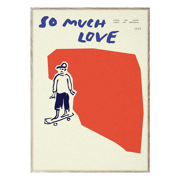 So Much Love Skateboard poster, 30 x 40 cm