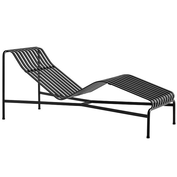 Palissade chaise longue, anthracite