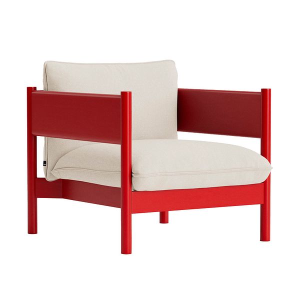 Arbour Club armchair, wine red beech - Vidar 1511