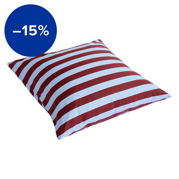 Été pillowcase, bordeaux - sky blue