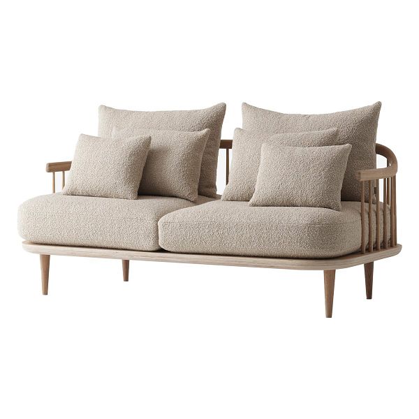 Fly SC2 sofa, white oiled oak - Karakorum 003