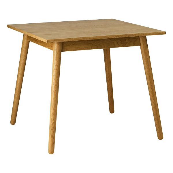 C35A dining table, 82 x 82 cm, lacquered oak