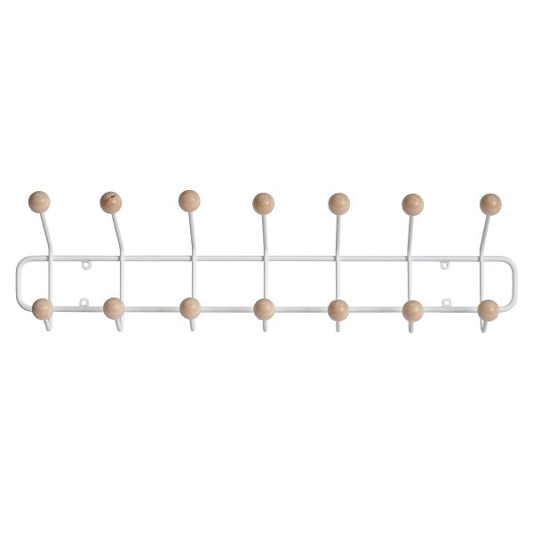 Bill Horizontal coat rack, white