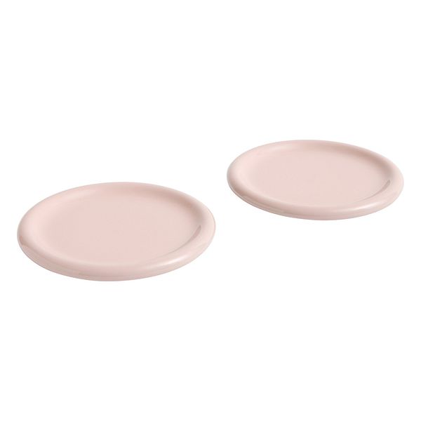 Barro plate, set of 2, 24 cm, pink