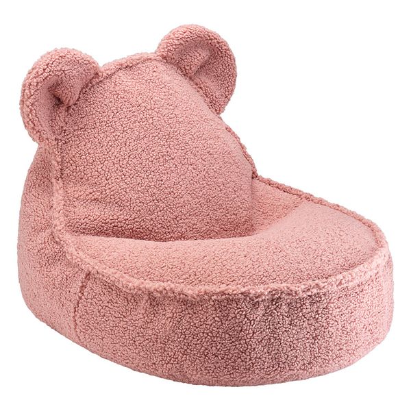 Bear beanbag chair, guava pink