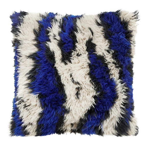 Monster cushion, 50 x 50 cm, ultramarine blue - off-white