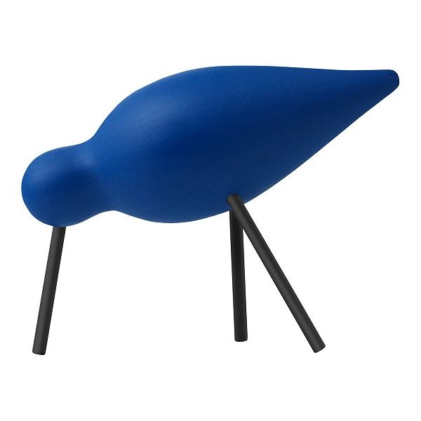 Shorebird, medium, blue - black