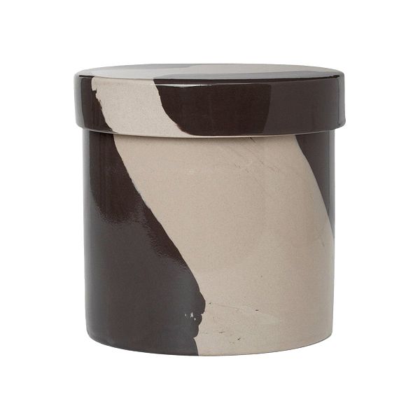 Inlay container, L, sand - brown