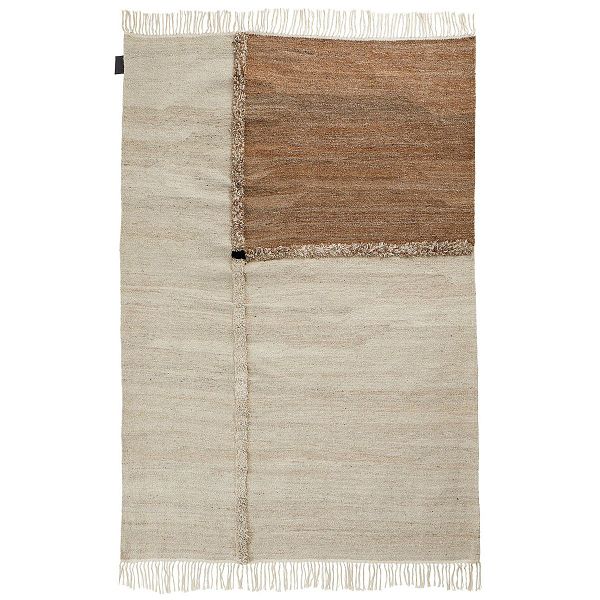 E-1027 rug, woven, brown - off white