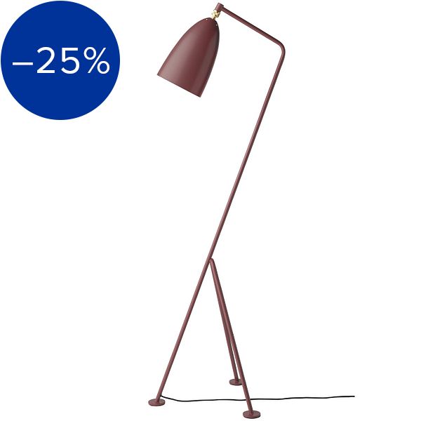 Gräshoppa floor lamp, Andorra red