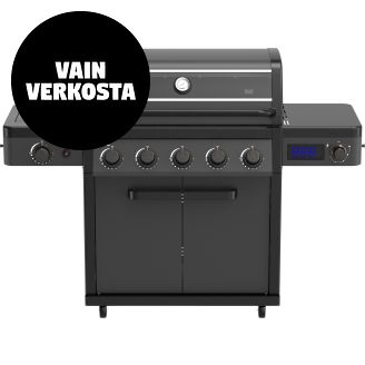 Kaasugrilli Charleston 5+1 musta