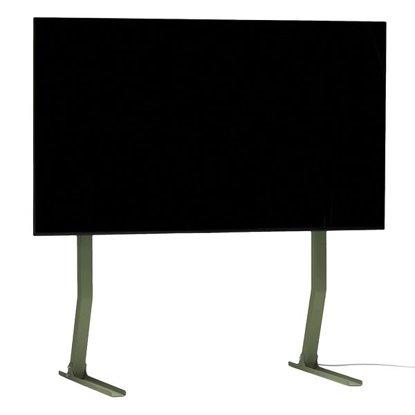 Bendy Tall TV stand, mossy green