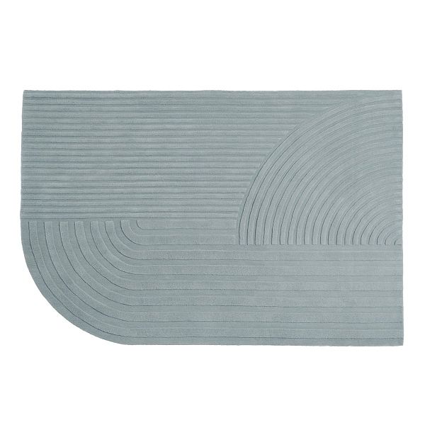 Relevo rug, sage green