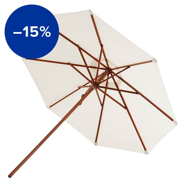Messina parasol, ø 270 cm, off-white