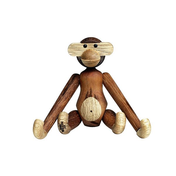 Wooden Monkey, mini, teak