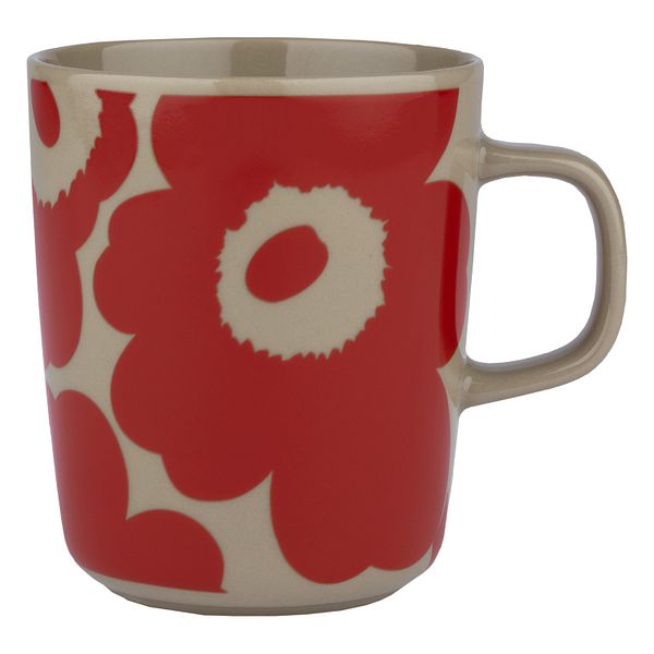 Oiva - Unikko mug, 2,5 dl, terra - red