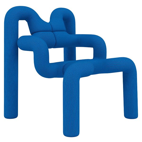 Ekstrem lounge chair, Knit 025 Pool
