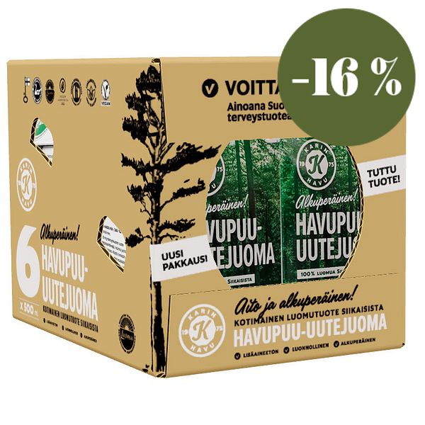 Havupuu-uutejuoma, 6 x 500 ml