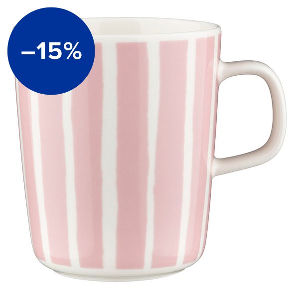 Oiva - Piccolo mug, 2,5 dl, white - pink