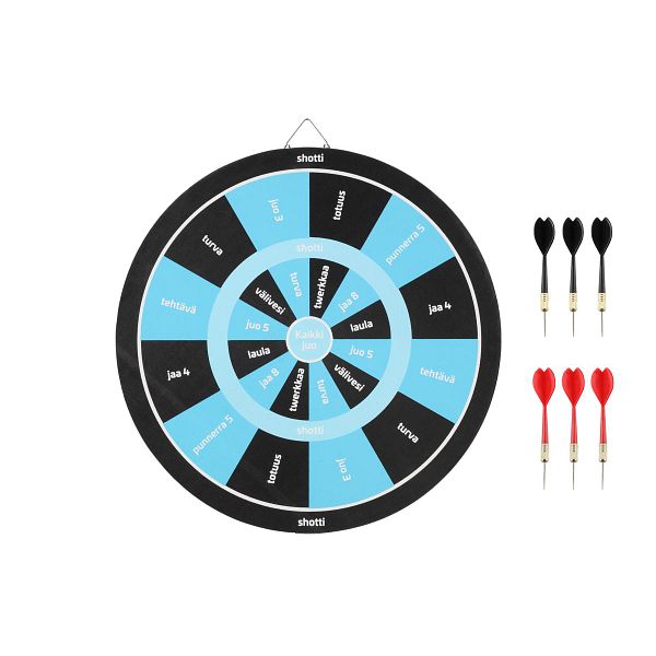 ATOM JUOMAPELITIKKATAULU 36 CM + TIKAT 6 KPL