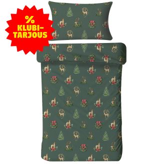 Pussilakanasetti 150x210cm Deer and tree