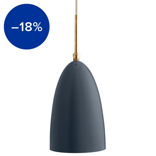 Gräshoppa pendant lamp, anthracite grey